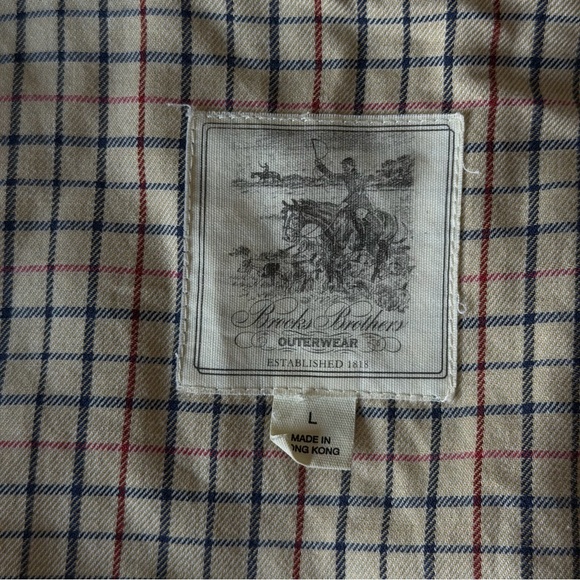 Brooks Brothers Men’s Quilted Field Coat — YKK, Wool Lined, Tattersall — L - Picture 9 of 13